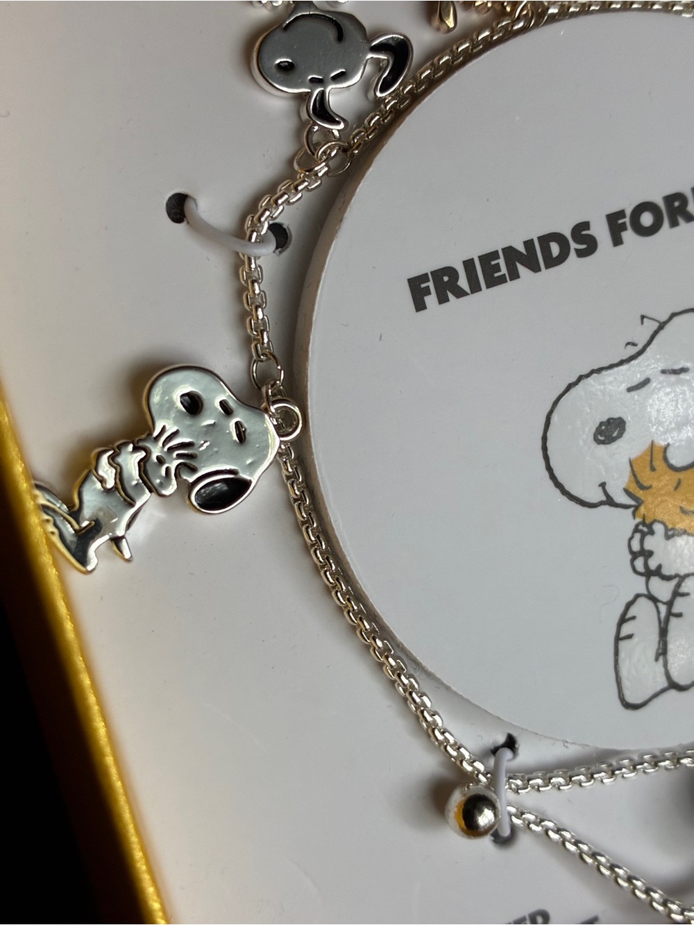 Peanuts Silver Snoopy Charm Bracelet - Silver Plated adjustable - Picture 5 of 9